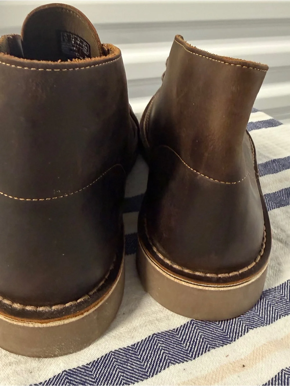 Clarks Originals Desert Boots Men Size 15 Wide Brown Leather Chukka Boots